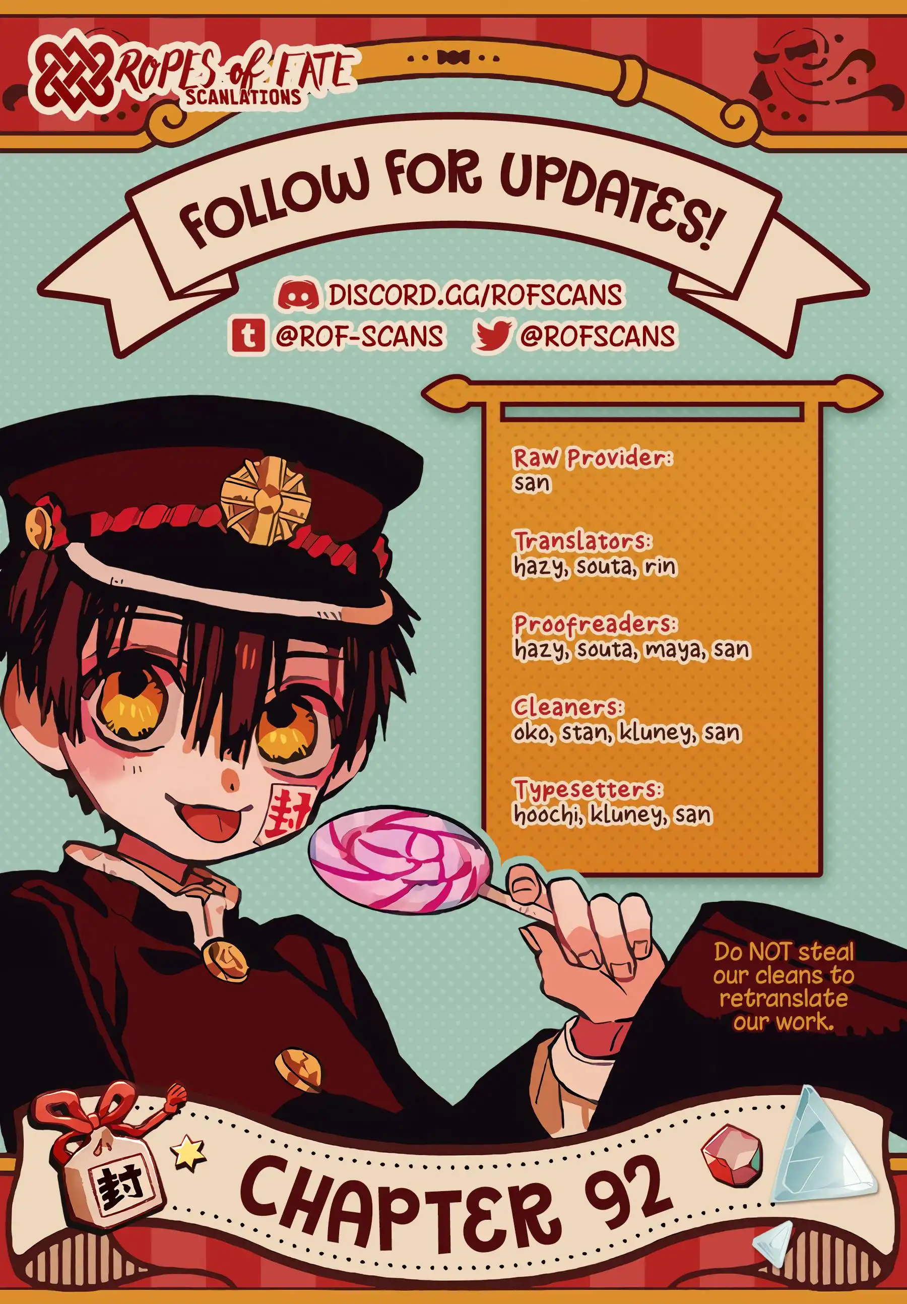 Jibaku Shounen Hanako-kun Chapter 92 1